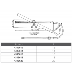 TM86 guide box complete with cable - Ultraflex 2