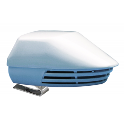 12V witte ABS-claxon met roestvrijstalen beugel