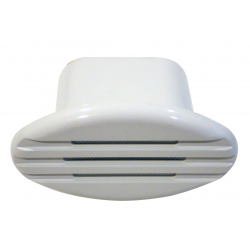 12 V electric trumpet in white ABS flush mounted