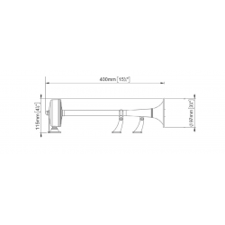 Elektromagnetische hoorn met intrekbare kabel 2