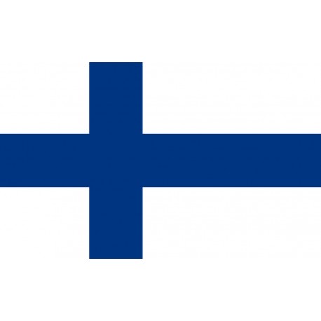 Finland flag in 100% polyester stamina fabric