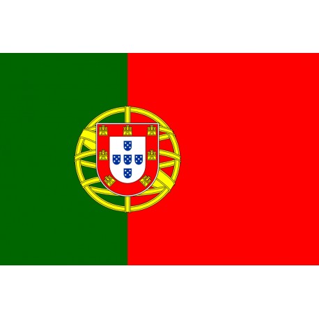 Portugal flag in 100 % polyester stamina fabric