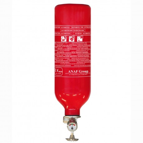 Automatic powder extinguisher for fire classes ABC