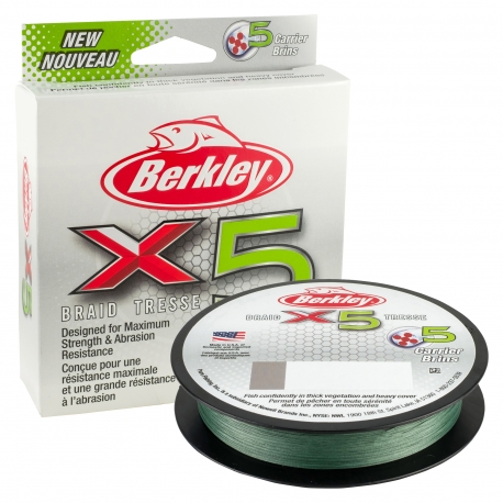 Berkley X5 Braid 0.12MM braided 300M GRN