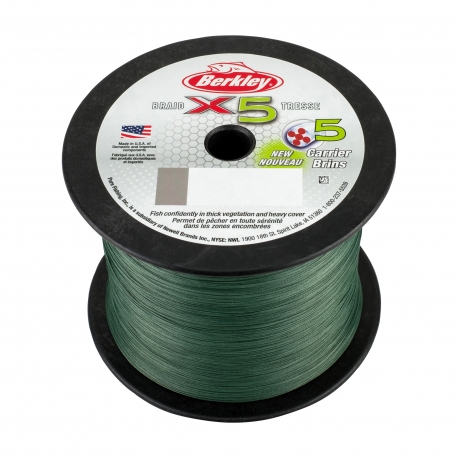 Berkley X5 Braid 0.17MM braided 2000M GRN