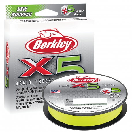 Berkley X5 Braid 0.08MM 150M FLGRN braid