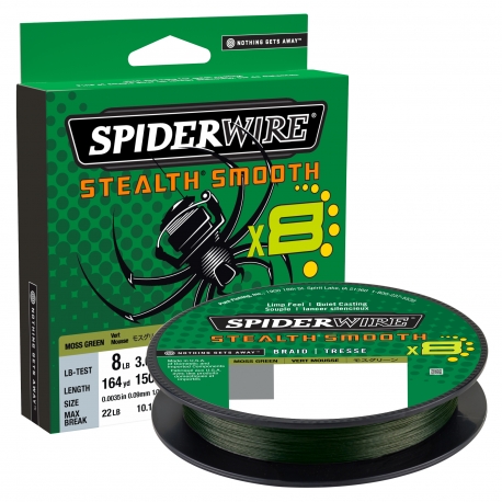 SpiderWire Stealth Smooth 8 Braid 0.06MM 150M GRN