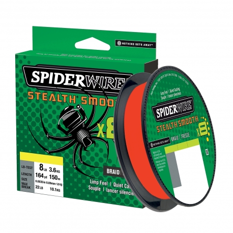 SpiderWire Stealth Smooth 8 Braid 0.09MM 150M RED braid