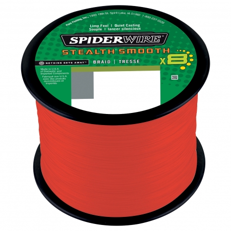 SpiderWire Stealth Smooth 8 Braid 0.19MM braided 2000M RED