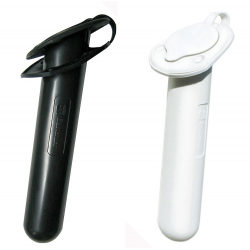 White ABS built-in rod holder