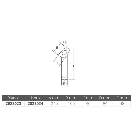 White ABS built-in rod holder
