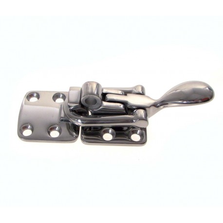 AISI 316 stainless steel flat latch with lock holder