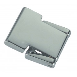 Small chromed brass hinge for doors