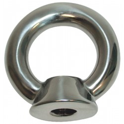 AISI 316 stainless steel female eyebolt with threaded hole
