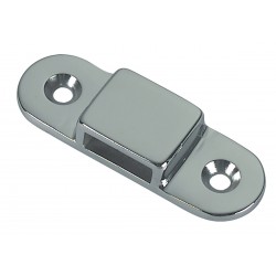 Chromed brass hook plate for ladders