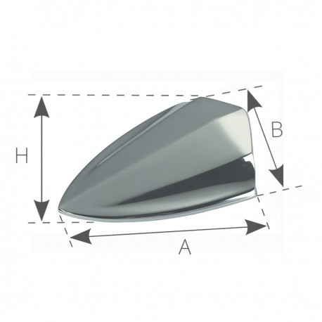 Luftinntak i forkrommet messing