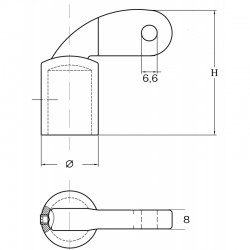 Mannelijke verbinding in AISI 316 roestvrij staal 2