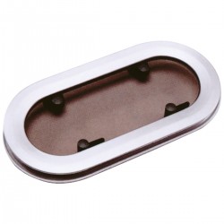 Semi-elliptical opening skylight in anodized light alloy