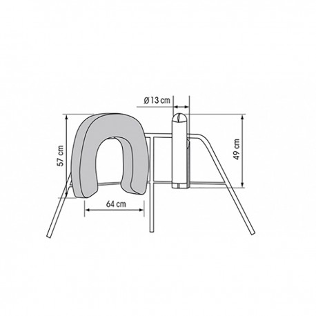 Inflatable horseshoe buoyancy aid for the recovery of a man overboard