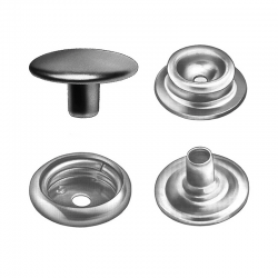 Nickel-plated brass buttons