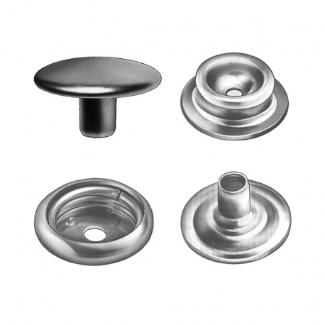 Nickel-plated brass buttons
