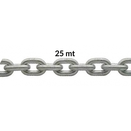 Galvanized chain calibrated 25mt