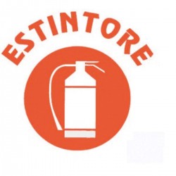 Selvklebende brannslukningsapparatskilt