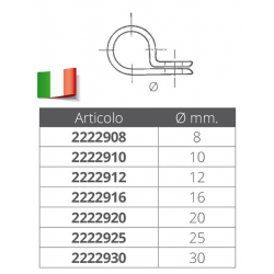 Klem van roestvrij staal en rubber 2