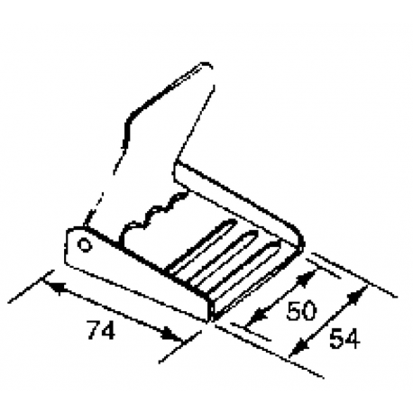 Rustfritt stålspenne