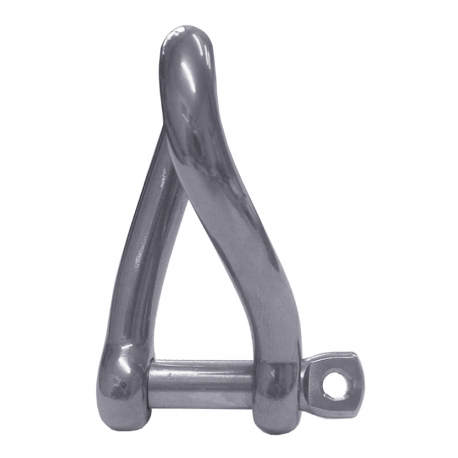 Crooked stainless steel shackle
