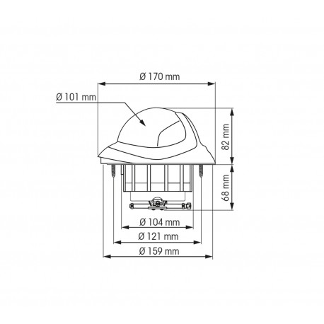 Plastimo Olympisch Kompas 115 horizontaal verzonken