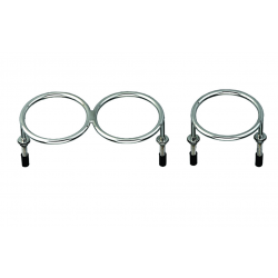 Ruostumattomasta teräksestä valmistettu kupinpidike renkailla