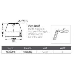 Proiettore a led da coperta hamburg 2