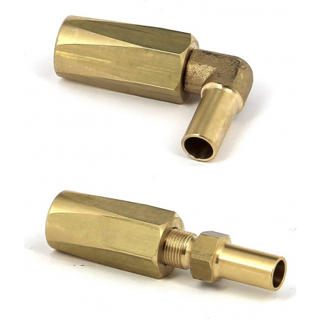 Recoverable brass fittings for tube r7 5/16