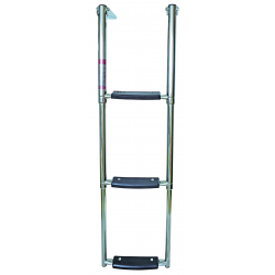 Teleskopisk stege med breda steg