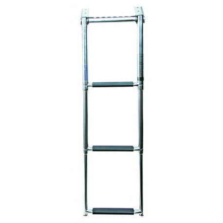 Telescopic ladder with climbing handle