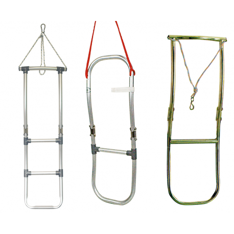 Folding ladders for dinghies