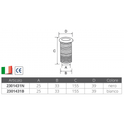 Pvc sea discharge ø mm.25x155 2