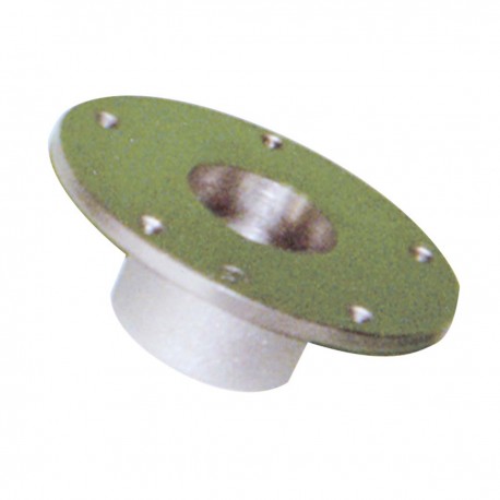 Upper and lower base for seat and table in anodized aluminium - Diameter Ø (mm) 160