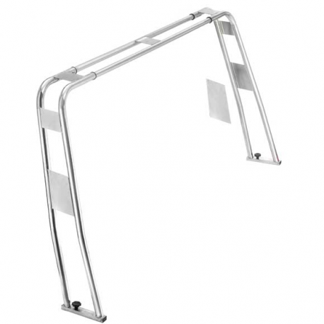 Folding roll-bar for boats