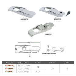 Lever lock with key 2