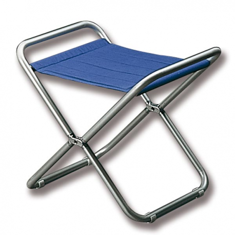Folding alloy stool