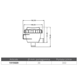 Muovinen vesisuodatin 300 l/h 2