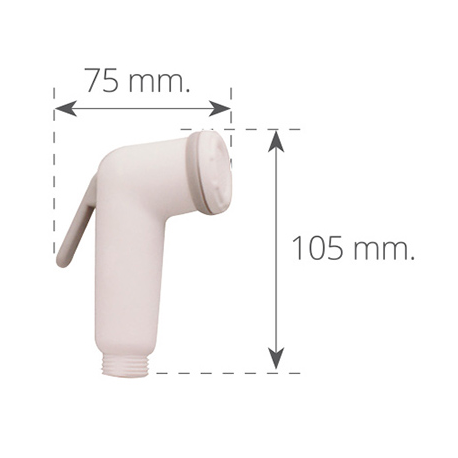 Rechte vervangingsdouche