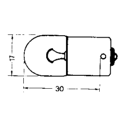 Bulb ba 15d svan single pole 2