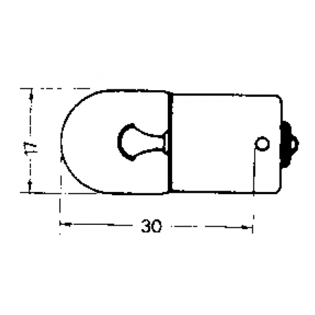 Lampadina ba 15d svan ad un polo