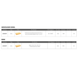 Air filter mercruiser bmw ref.or.3519487 2