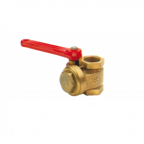 Quick closing ball valve in heavy bronze
