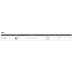 Filtro olio dim.Ø est.mm.108 Ø guarnizione mm. 72 altezza mm.154 passo 3/4’ - 16 UNF 2