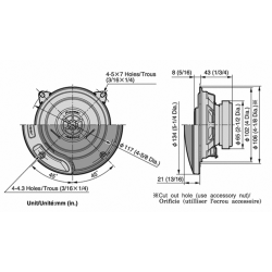 Coppia di altoparlanti pioneer - 120w 2